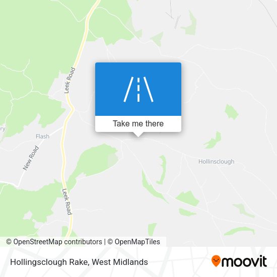 Hollingsclough Rake map