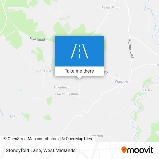 Stoneyfold Lane map