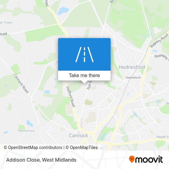 Addison Close map