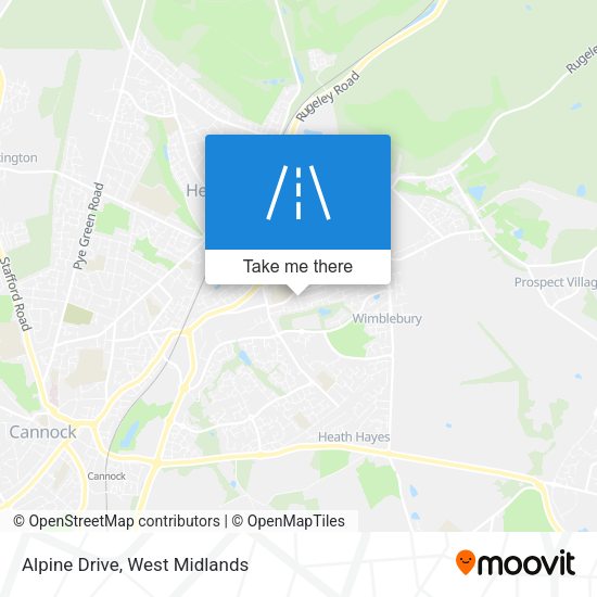 Alpine Drive map
