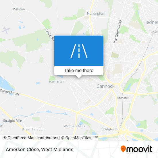 Amerson Close map
