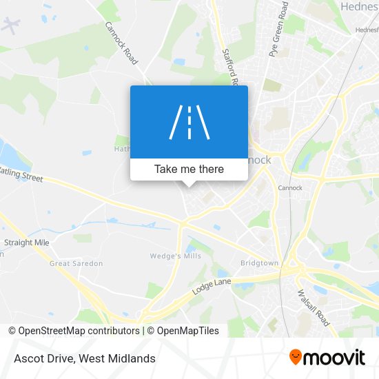 Ascot Drive map