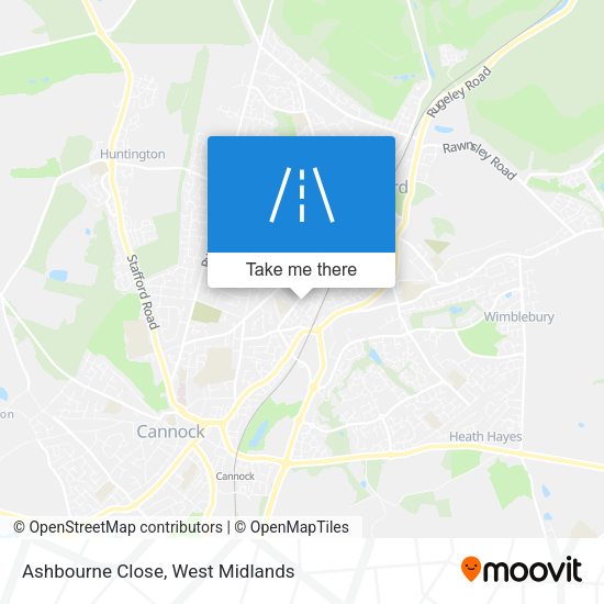 Ashbourne Close map