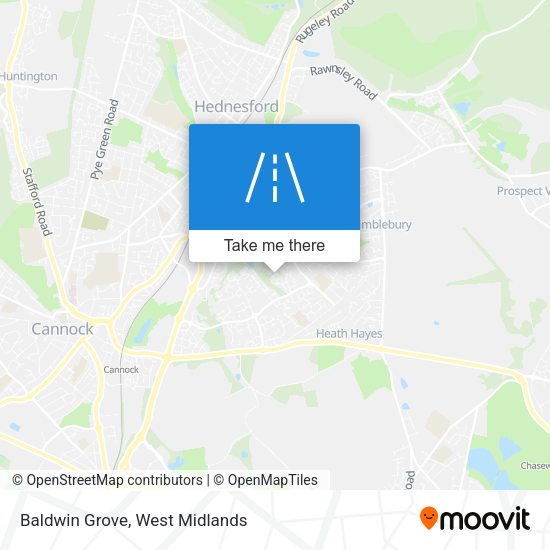 Baldwin Grove map