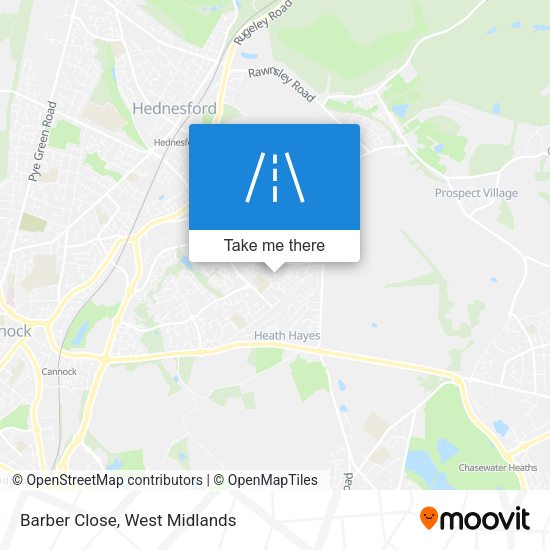 Barber Close map