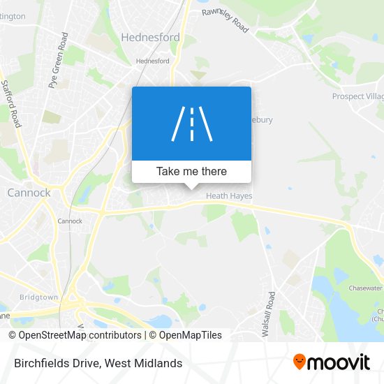 Birchfields Drive map