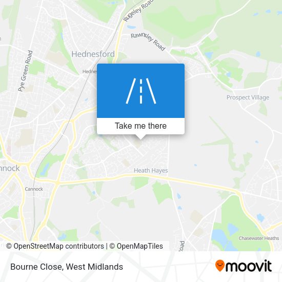 Bourne Close map