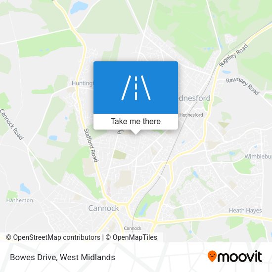 Bowes Drive map