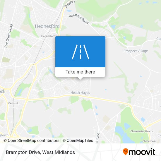 Brampton Drive map