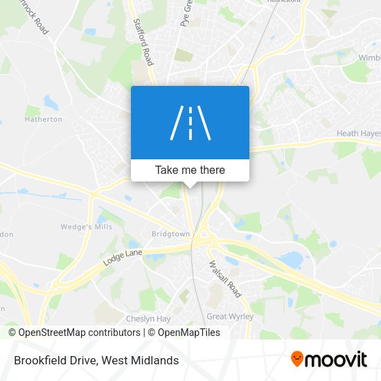 Brookfield Drive map