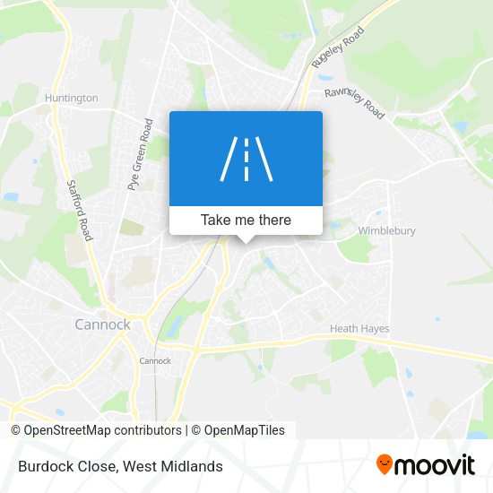 Burdock Close map