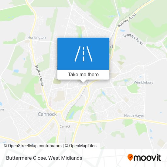 Buttermere Close map