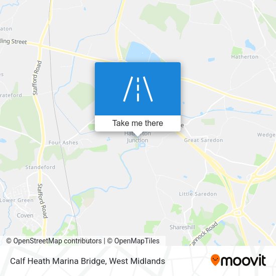 Calf Heath Marina Bridge map