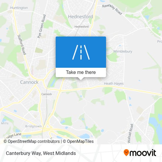 Canterbury Way map