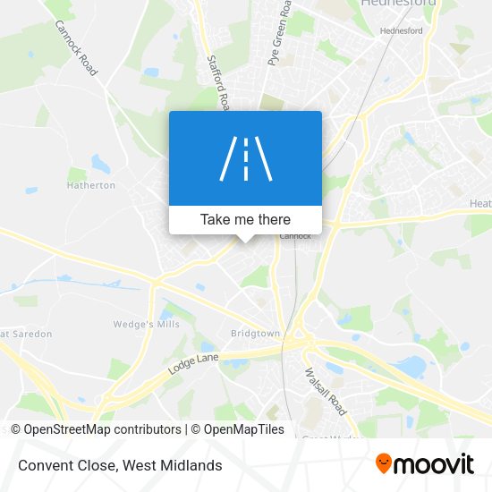 Convent Close map