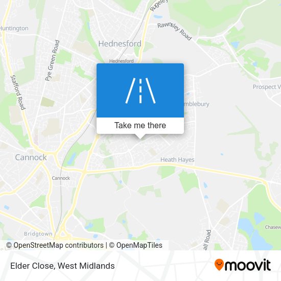 Elder Close map