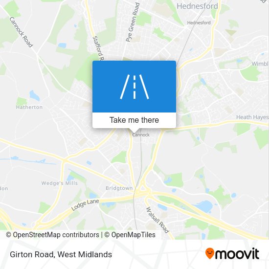 Girton Road map