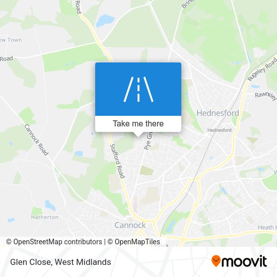 Glen Close map