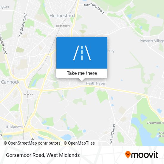 Gorsemoor Road map
