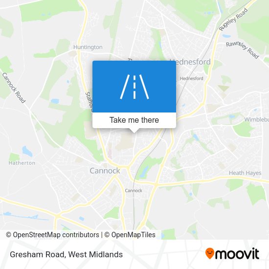 Gresham Road map