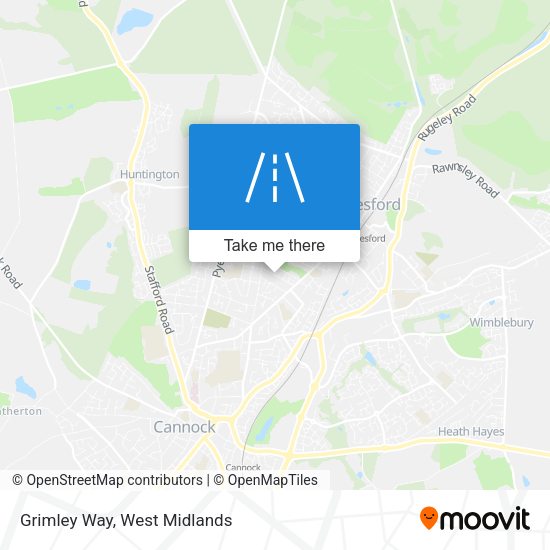 Grimley Way map