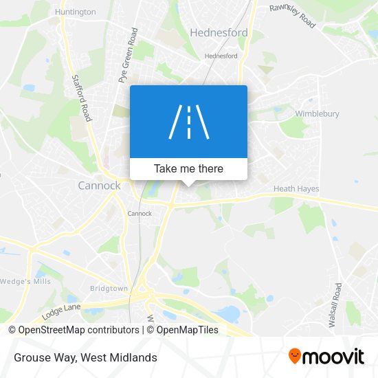Grouse Way map