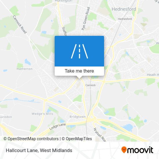 Hallcourt Lane map