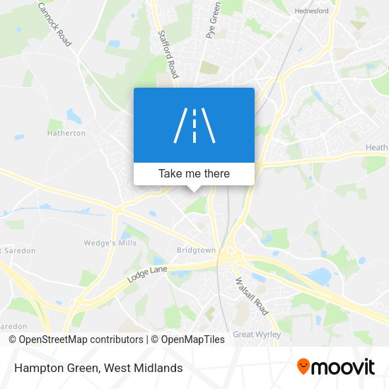 Hampton Green map
