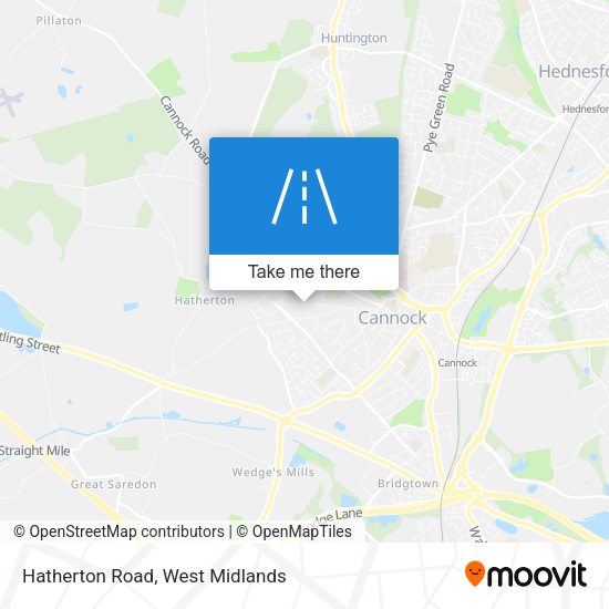 Hatherton Road map
