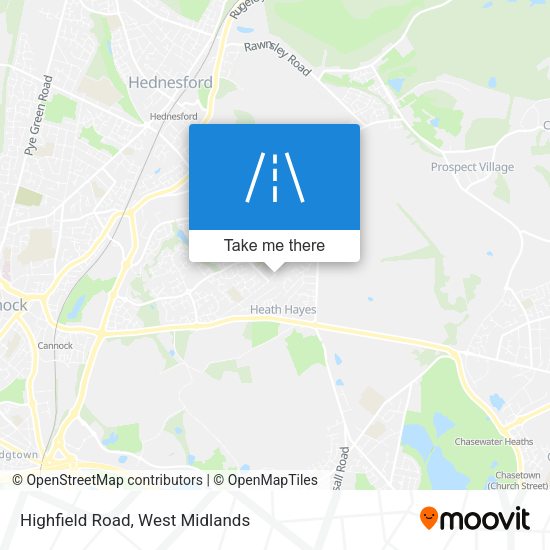 Highfield Road map
