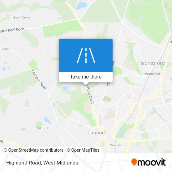 Highland Road map
