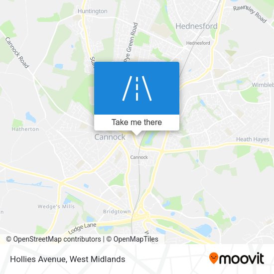 Hollies Avenue map