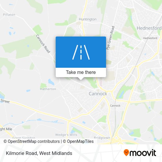 Kilmorie Road map