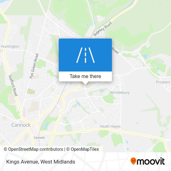 Kings Avenue map