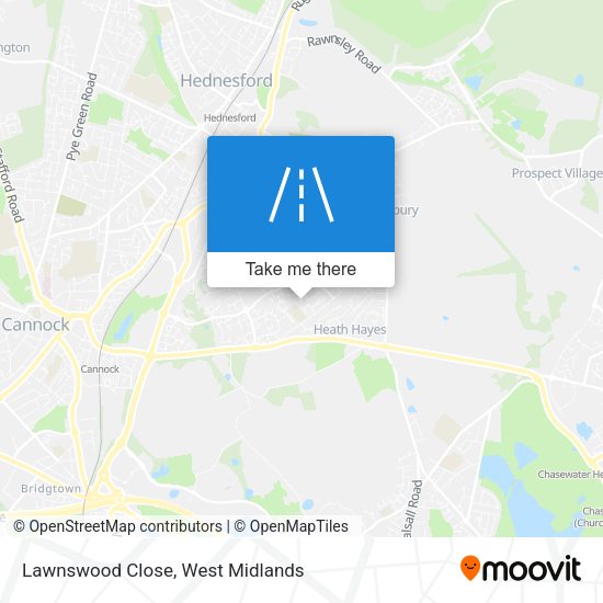 Lawnswood Close map