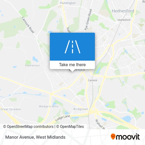 Manor Avenue map