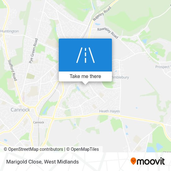 Marigold Close map