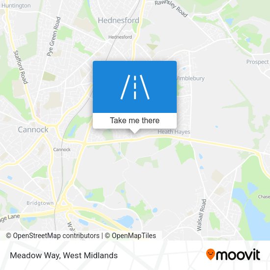 Meadow Way map