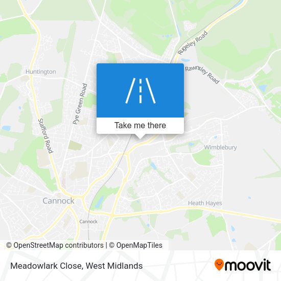 Meadowlark Close map