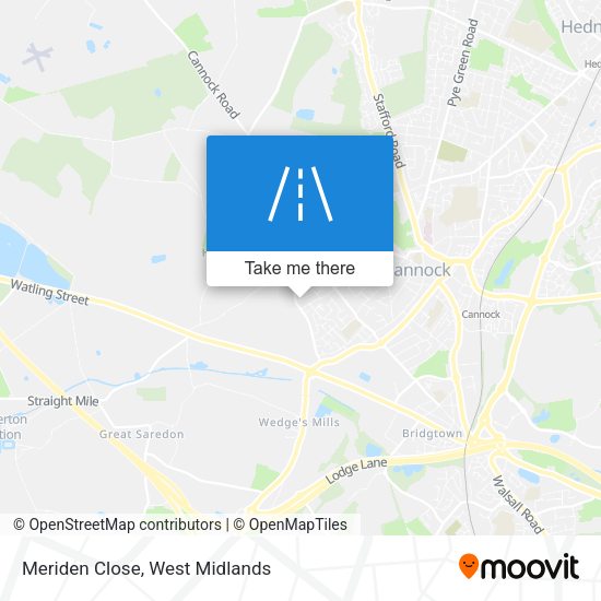 Meriden Close map