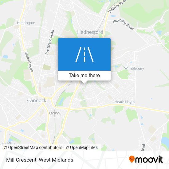 Mill Crescent map