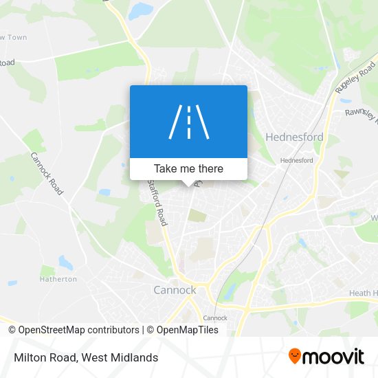 Milton Road map