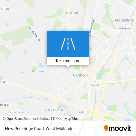New Penkridge Road map