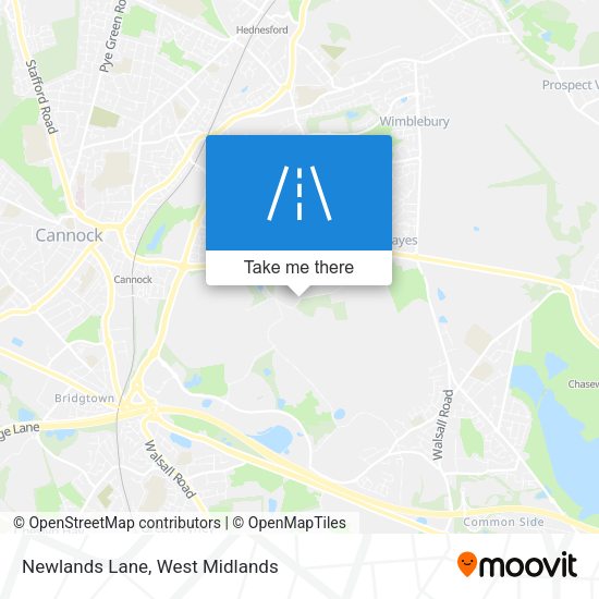 Newlands Lane map