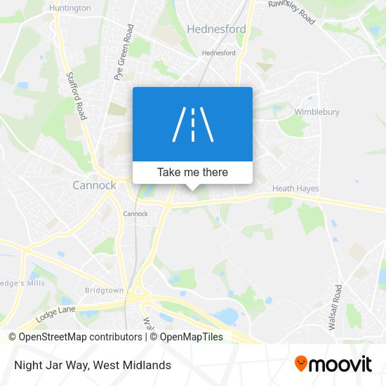 Night Jar Way map