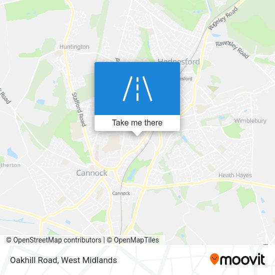 Oakhill Road map