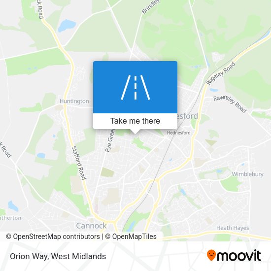 Orion Way map
