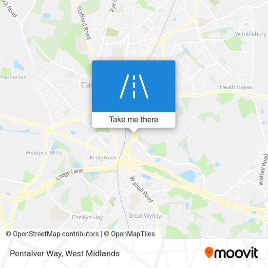 Pentalver Way map