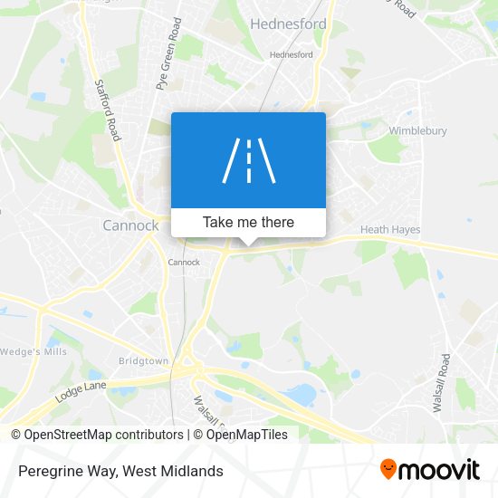 Peregrine Way map