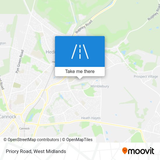 Priory Road map